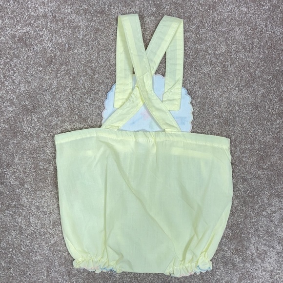 Vintage Mayfair 0/3 months candy embroidered shortalls - Picture 5 of 8